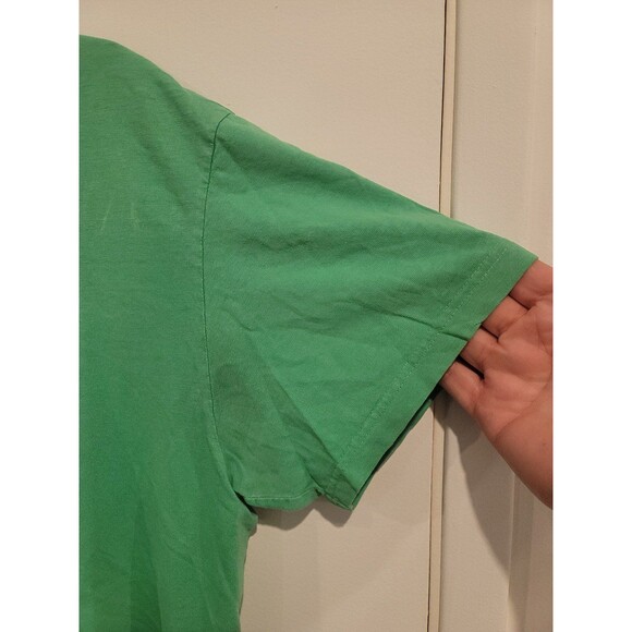 Vintage 90s Polo Ralph Lauren Tshirt M Lime Green - Picture 3 of 11